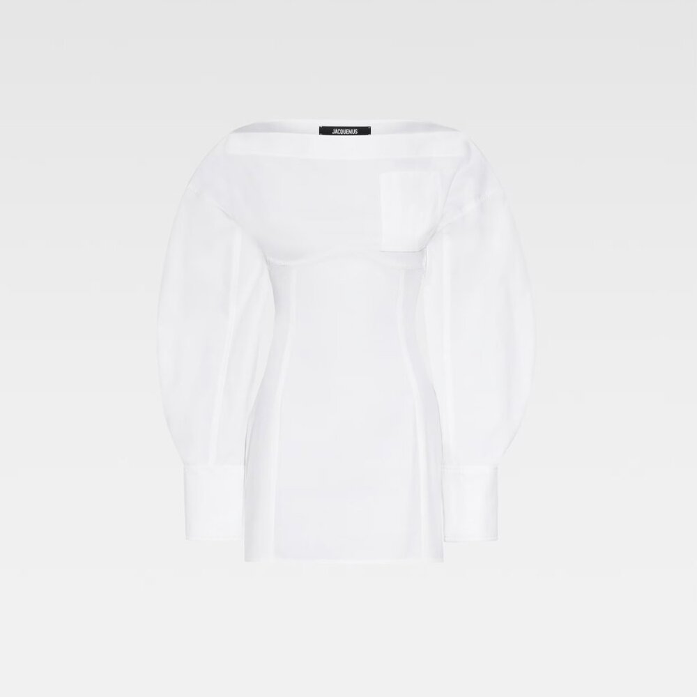 Jacquemus The Casaco shirt dress - White - US 10 / FR 42 - New With Tags